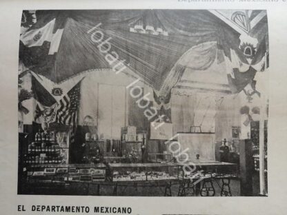 CARTEL ANTIGUO ORIGINAL DE MEXICO EN LA EXPOSICION DE OMAHA DE 1898 LEA DETALLES ABAJO - Imagen 4