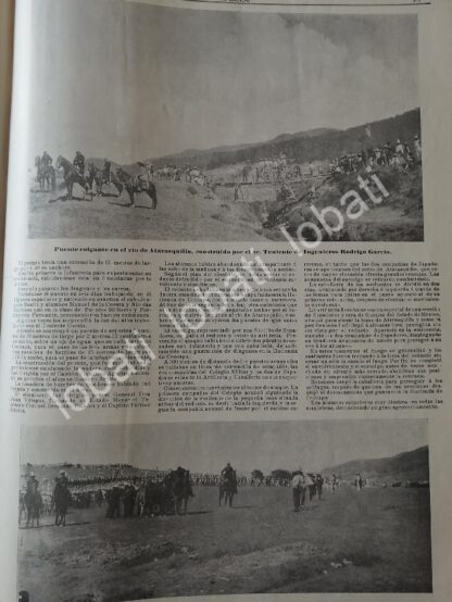 CARTEL ANTIGUO ORIGINAL DE EJERCICIOS MILITARES HACIENDA SAN NICOLAS PERALTA Y OTRAS 1898 / MLT - Imagen 2