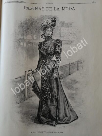 GACETA ANTIGUA DE MODAS 1898. " PAGINAS DE LA MODA " /48