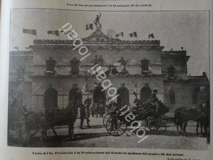 PORTADA ANTIGUA ORIGINAL  1898 PORFIRIO DIAZ EN MONTERREY / LDM - Imagen 3