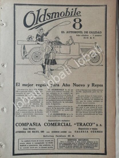 CARTEL ANTIGUO ORIGINAL DE AUTOS OLDSMOBILE 8 1929 /991