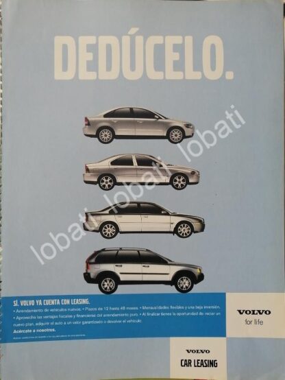 CARTEL ANTIGUO ORIGINAL DE AUTOS VOLVO 2005 /985