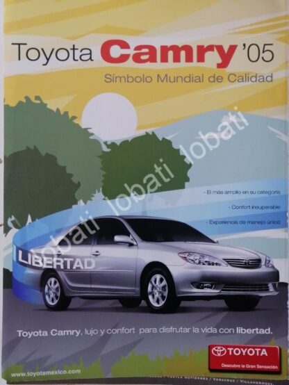 CARTEL ANTIGUO ORIGINAL DE AUTOS TOYOTA CAMRY 2005 /984