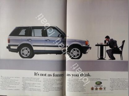 CARTEL ANTIGUO ORIGINAL DE AUTOS LAND ROVER HSE 1999 /965