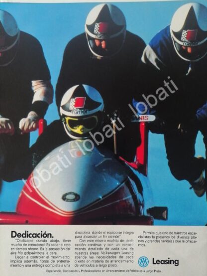 CARTEL ANTIGUO ORIGINAL DE SET DE 6 AFICHES DE VOLKSWAGEN 1991-92 /915 - Imagen 6