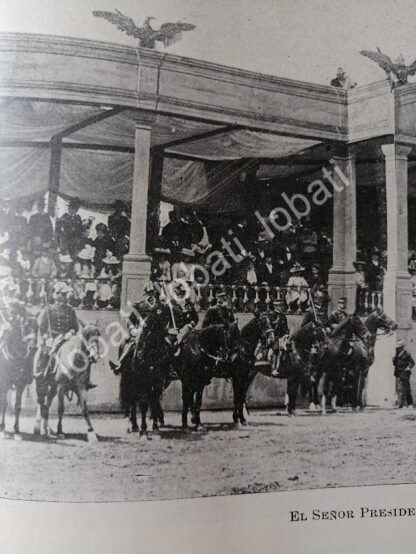 CARTEL ANTIGUO ORIGINAL DE PORFIRIO DIAZ EN REVISTA Y EJERCICIOS MILITARES. SAN LAZARO 1899 MLT - Imagen 6