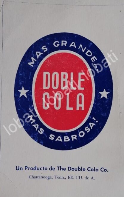 CARTEL ANTIGUO ORIGINAL DE REFRESCOS DOBLE COLA 1953 /226