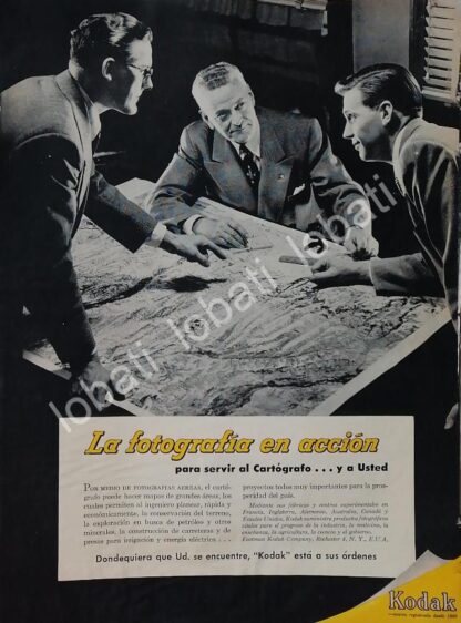 CARTEL ANTIGUO ORIGINAL DE CAMARAS FOTOGRAFICAS KODAK 1954 /596