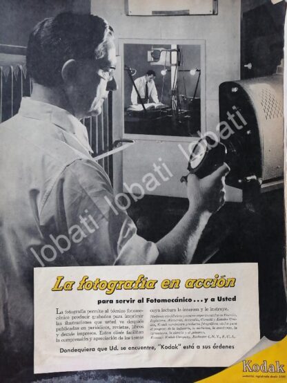 CARTEL ANTIGUO ORIGINAL DE EMPRESA KODAK MEXICANA 1953 /595