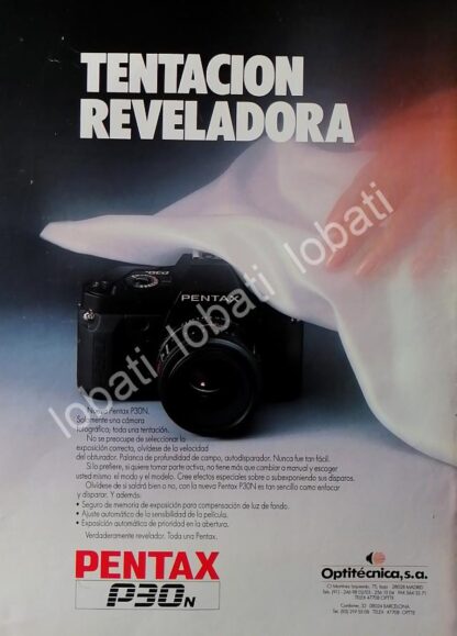 CARTEL ANTIGUO ORIGINAL DE CAMARAS FOTOGRAFICAS PENTAX P30N 1980s /570