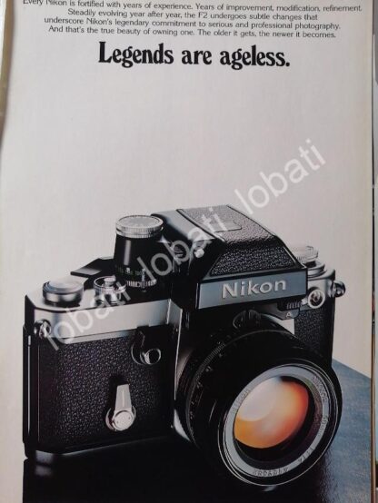 CARTEL ANTIGUO ORIGINAL DE CAMARAS FOTOGRAFICAS NIKON 1970s /454