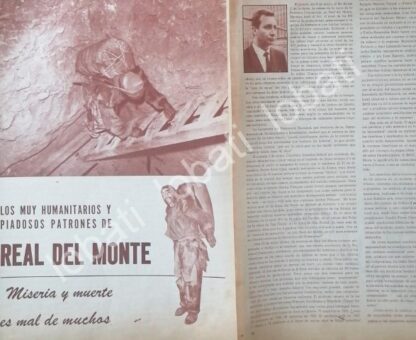 CARTEL ANTIGUO ORIGINAL DE EL REAL DEL MONTE 1965 / ALBERTO DOMINGO G.