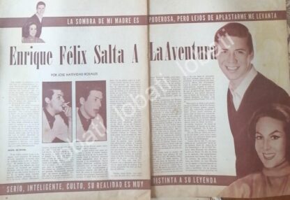 CARTEL ANTIGUO ORIGINAL DE ENTREVISTA A ENRIQUE ALVAREZ FELIX 1970s FEP