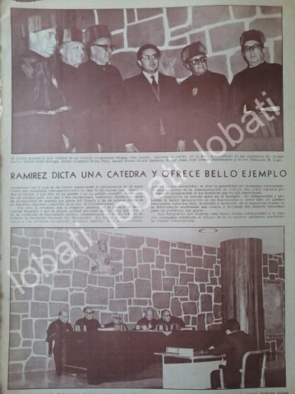 CARTEL ANTIGUO ORIGINAL DE SERGIO GARCIA RAMIREZ , EXAMEN DOCTORADO 1971 - Imagen 2