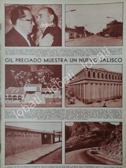 CARTEL ANTIGUO ORIGINAL DE OBRAS DE JUAN GIL PRECIADO EN JALISCO 1964 /PLT