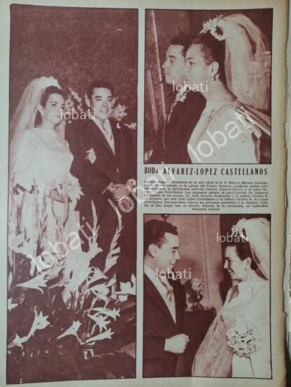 CARTEL ANTIGUO ORIGINAL DE BODA DE CARLOTA ALVAREZ RIVERO. MAY 1967