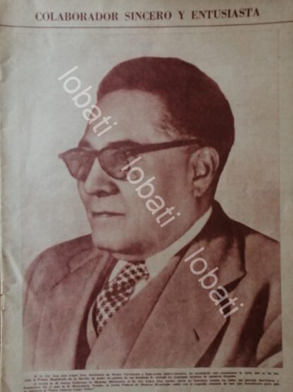 CARTEL ANTIGUO ORIGINAL DE JOSE LOPEZ LIRA 1955 /PLT