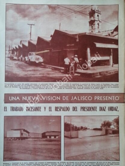 CARTEL ANTIGUO ORIGINAL DE NUEVO MERCADO TAMAZULA ETC JALILSCO 67