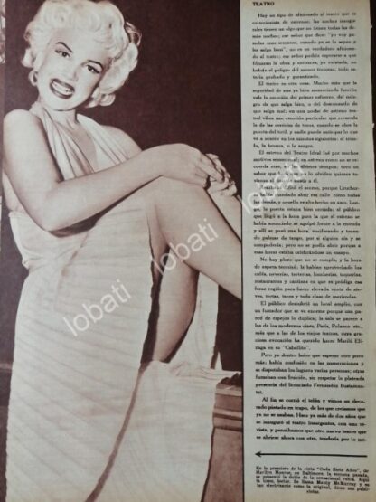 CARTEL ANTIGUO ORIGINAL DE MARILYN MONROE 1956 PREMIERE