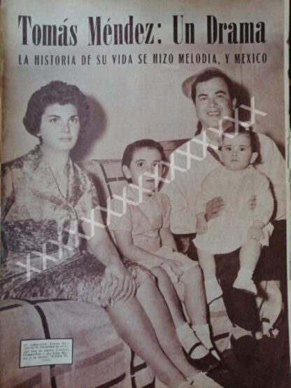 CARTEL ANTIGUO ORIGINAL DE COMPOSITOR TOMAS MENDEZ 1959