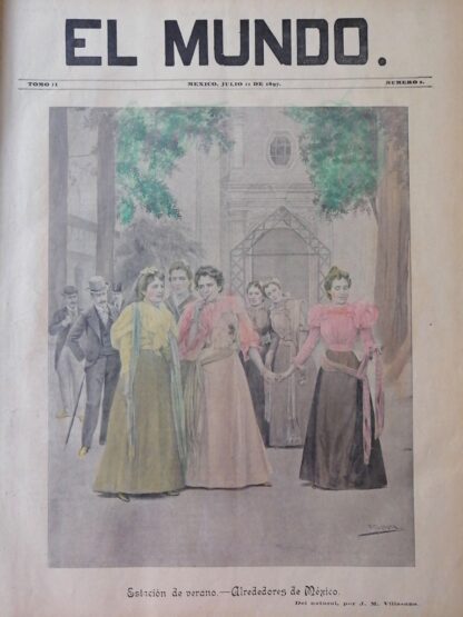 PORTADA ANTIGUA ORIGINAL  1897, DE JOSE MARIA VILLASANA /44