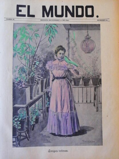 PORTADA ANTIGUA ORIGINAL  1897. JOSE Ma. VILLASANA, AMIGOS /54