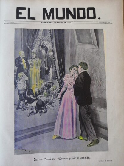 PORTADA ANTIGUA ORIGINAL  DE JULIO RUELAS 1897 . POSADA