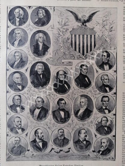 CARTEL ANTIGUO 120 ANIVERSARIO INDEPENDENCIA U.S.A 1896 - Imagen 2