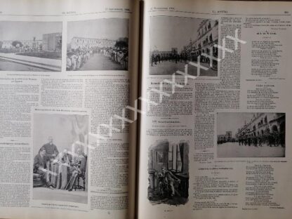 NOTA DE PRENSA ANTIGUA 1896. FIESTAS PATRIAS EN OAXACA