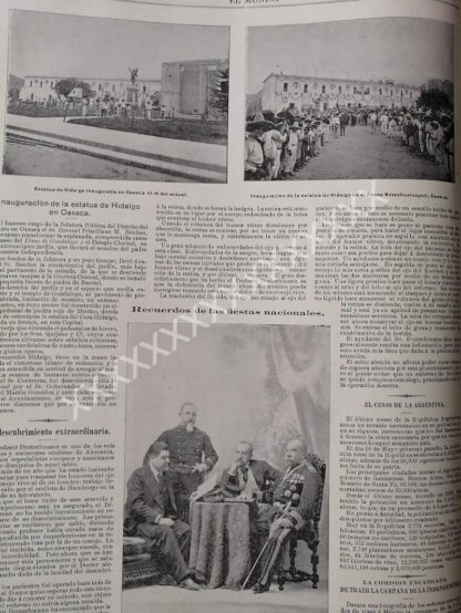 NOTA DE PRENSA ANTIGUA 1896. FIESTAS PATRIAS EN OAXACA - Imagen 2