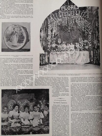 NOTA PRENSA ANTIGUA 1896 KERMESSE PALACIO DE MINERIA - Imagen 3