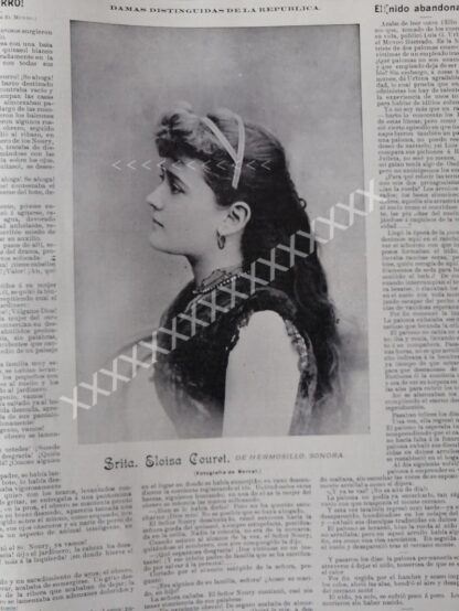 NOTA DE PRENSA 1896 ELOISA COURET CARRILLO ETC