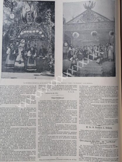 PORTADA ANTIGUA Y NOTAS 1896 ROMERIA EN TIVOLI DEL ELISEO - Imagen 3