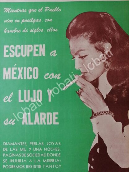 AFICHE RETRO DURA CRITICA AMARIA FELIX POR CLASISTA 1969