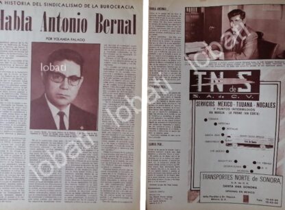 AFICHE RETRO. ENTREVISTA A ANTONIO BERNAL RODRIGUEZ  1967