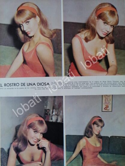 AFICHE RETRO. ACTRIZ ROMSA MARIA VAZQUEZ 1967 - Imagen 2