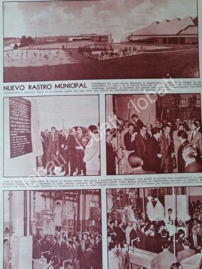 AFICHE RETRO. INAUGURAN RASTRO MUNICIPAL, GUADALAJARA 1964