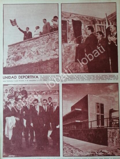 AFICHE. INAUGURAN UNIDAD DEPORTIVA REVOLUCION. GUADALAJARA