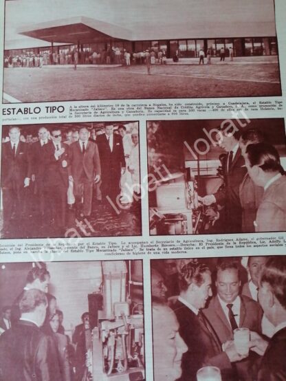 AFICHE RETRO. INAUGURAN, ESTABLO TIPO, JALISCO 1960s