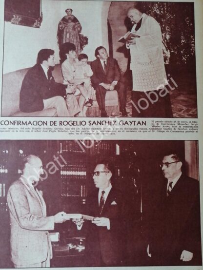 AFICHE RETRO. CONFIRMACION ROGELIO SANCHEZ GAYTAN 1967