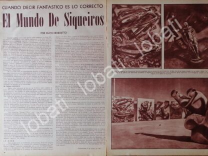 NOTA DE PRENSA. SOBRE DAVID ALFARO SIQUEIROS 1967