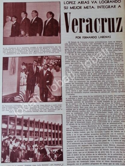 CARTEL ANTIGUO. FERNANDO LOPEZ ARIAS Y LOPEZ MATEOS 1964 /PLT