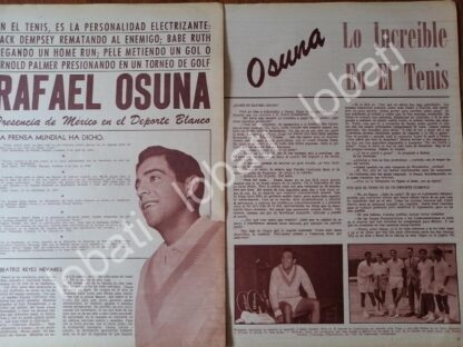 NOTA DE PRENSA RETRO, RAFAEL OSUNA 1960s /DPTS