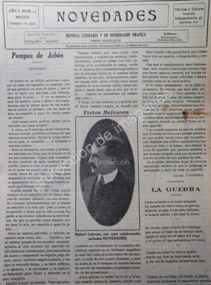 AFICHE ANTIGUO 1912 DEL POETA. RAFAEL CABRERA CAMACHO