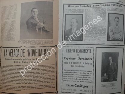 AFICHE ANTIGUO ASESINAN PERIODISTAS IGNACIO STRAUSS /H. HERRERIAS