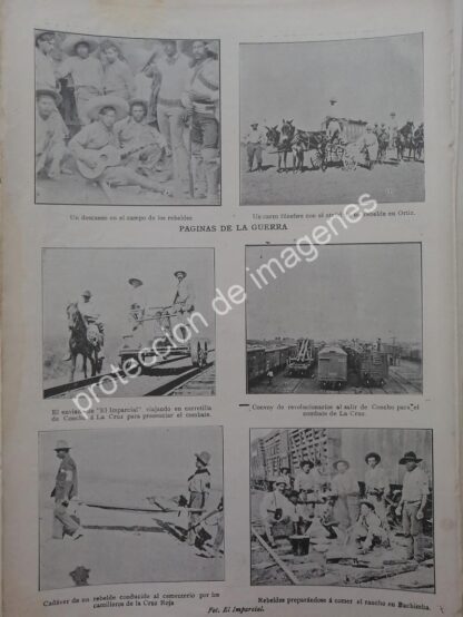 AFICHE ANTIGUO 1912 REVOLUCIONARIOS EN BACHIMBA