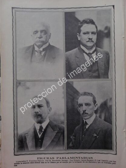 AFICHE ANTIGUO 1913 NEMECIO GARCIA NARANJO Y DIPUTADOS