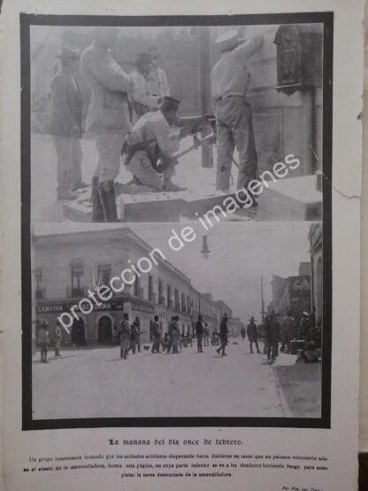 AFICHE ANTIGUO 1913 DECENA TRAGICA CELLE BALDERAS