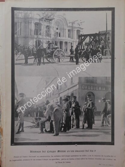 AFICHES ANTIGUOS ORIGINALES DE LA DECENA TRAGICA 1913 - Imagen 5