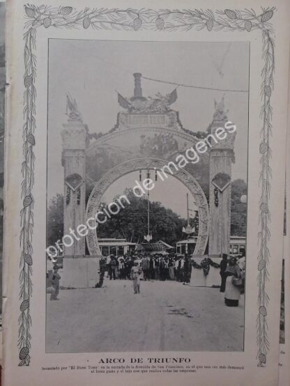 AFICHE ANTIGUO 1912 ARCO DEL TRIUNFO, EL BUEN TONO